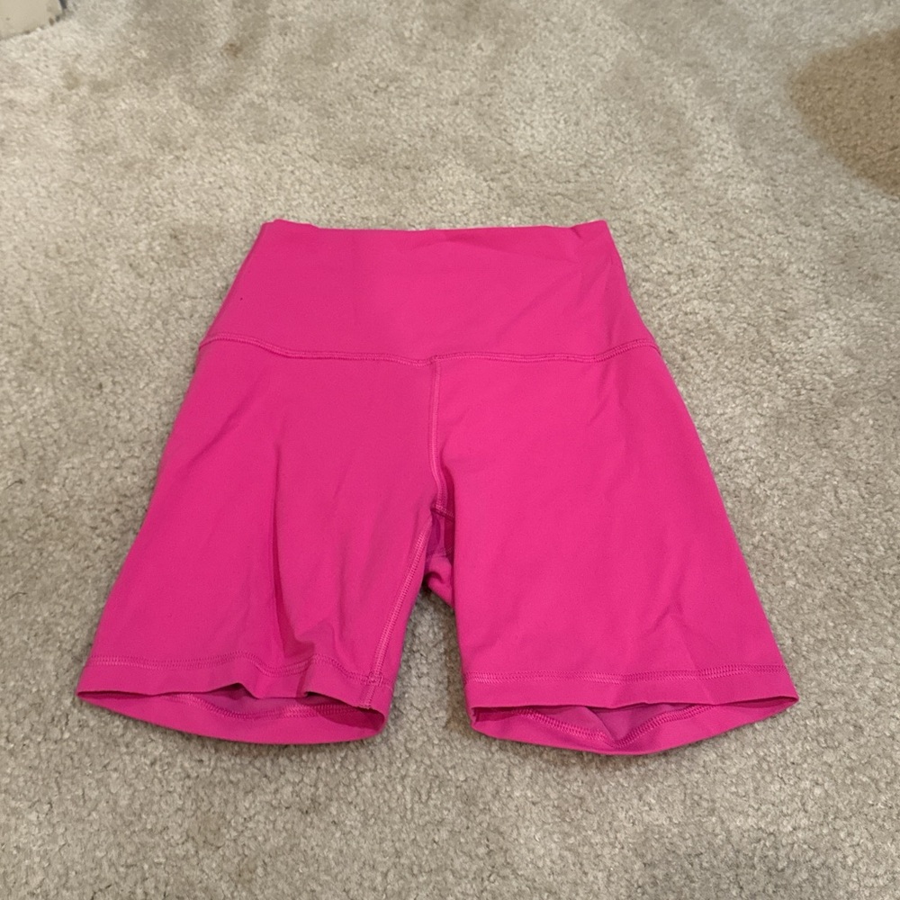 CRZ YOGA Women's Vibrant Pink Bike Shorts